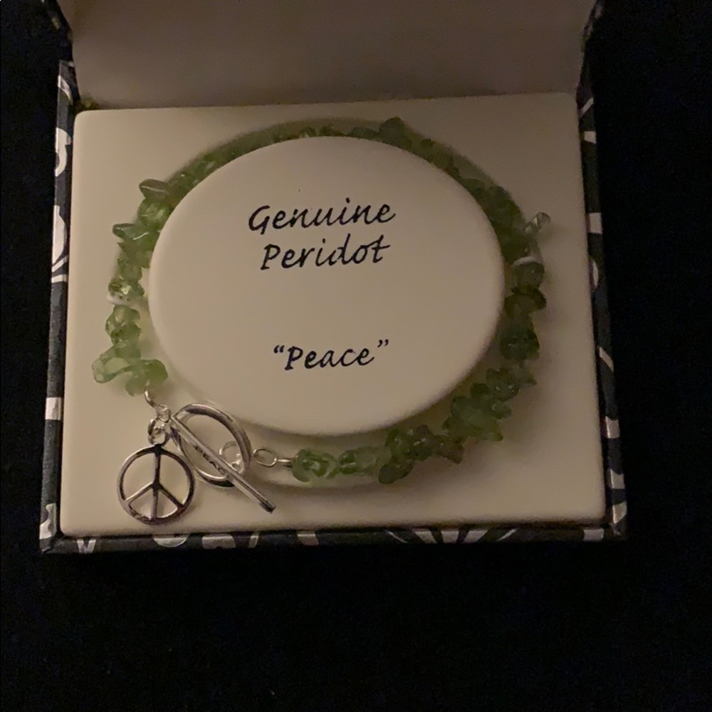 PRICE DROP! Sterling silver peace bracelet